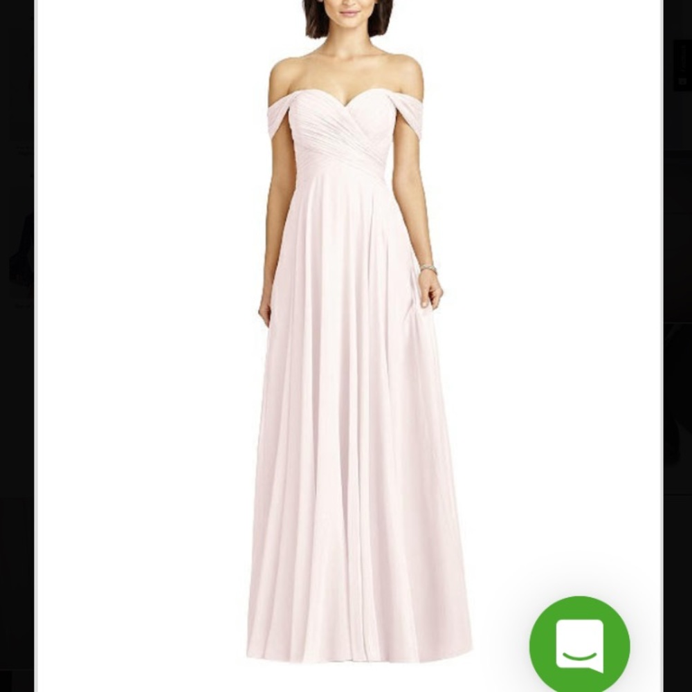 Blush Chiffon Bridesmaids Dress